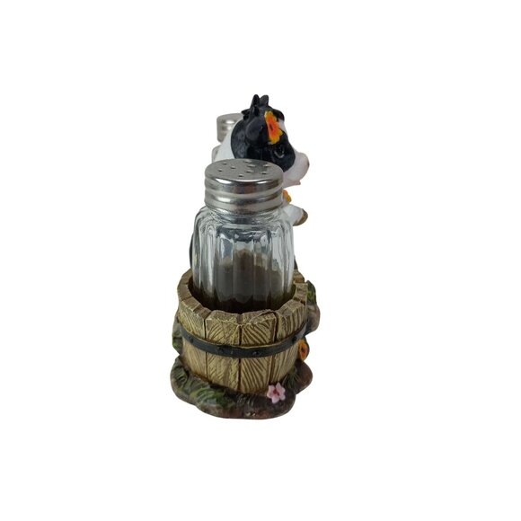 DWK Bossie Spice The Cow Salt & Pepper Shakers Holder - Picture 3 of 7